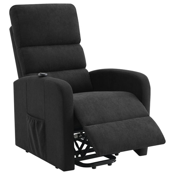 English Elm Royston Channel Back Power Lift Recliner with Remote and Pocket Coil Fabric Seat B062P440092