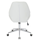 OSP Home Furnishings Chatsworth Office Chair White