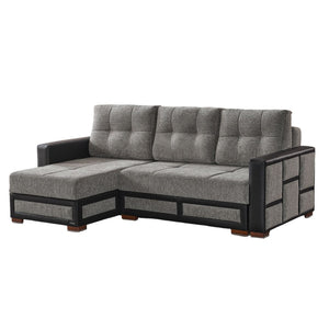 English Elm Primenest Modern Convertible Sectional Sofa With Storage & Click-Clack Mechanism For Small Spaces B030P305116-GIGA