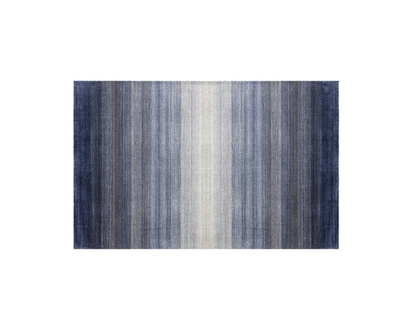 Sunpan Lagos Hand-Loomed Wool-Blend Rug - Artisan-Crafted Ombre Design for a Stunning Home Transformation Blue