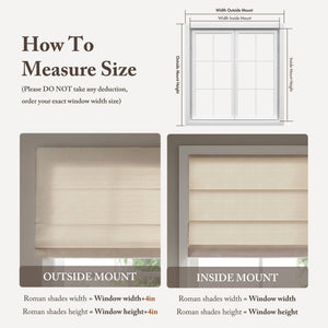 English Elm 1PC Cordless Roman Blind 33x64" Galen Matte Blackout Fabric, 100% Polyester, Energy Saving Ivory 5.96 L x 9.25 W x 8.07 H B035P341206