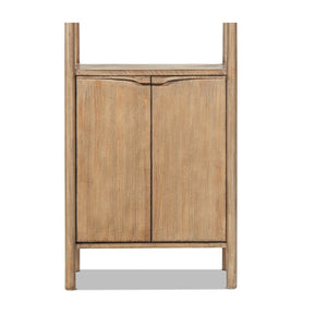 English Elm Nolan Tall Reclaimed Pine Bookcase with Lower Cabinet for Living Room or Office B2719P485505