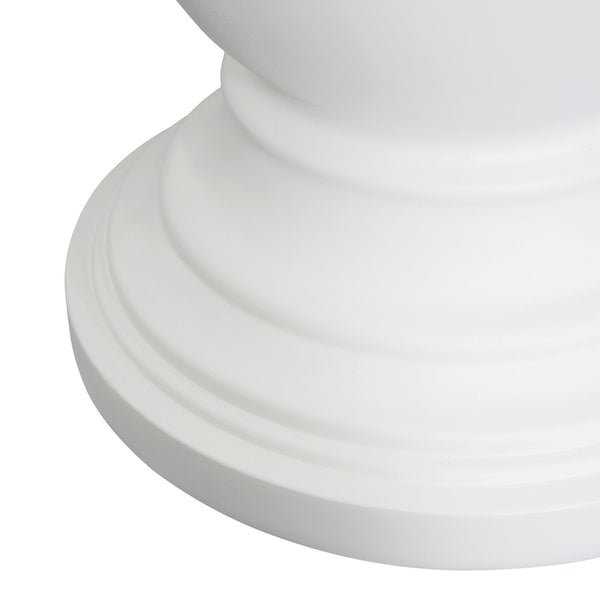 English Elm Christopher Knight Home® - MGO Durable Magnesium Oxide Umbrella Base Table with Multi-Size Caps, Hand-Tight Knob Stability, 31.75" L White N772P284567W