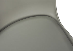 English Elm Office Chair ergonomic kids low-back with padded seat, 360° swivel, height adjustable, modern white base Grey 20 L x 8 W x 20 H B2710P219783