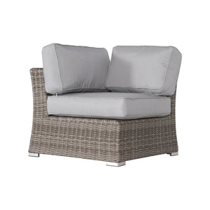 English Elm Fully Assembled 66" Coastal-Inspired Outdoor Wicker Loveseat With Plush Cushions For Comfort B120S00040