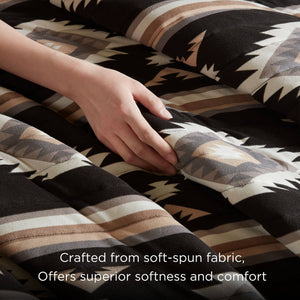English Elm 3-piece Full Queen Quilt Set Knit Face Microfiber Reverse Farmhouse Bedroom Bedding B035P482965
