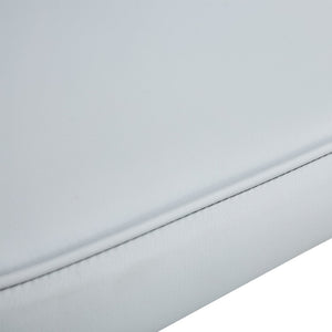 English Elm Table Set: Modern Black Wood Grain Mdf Dining Table With 6 Stylish Light Gray Pu Chairs For Luxury W1151S04184-GIGA