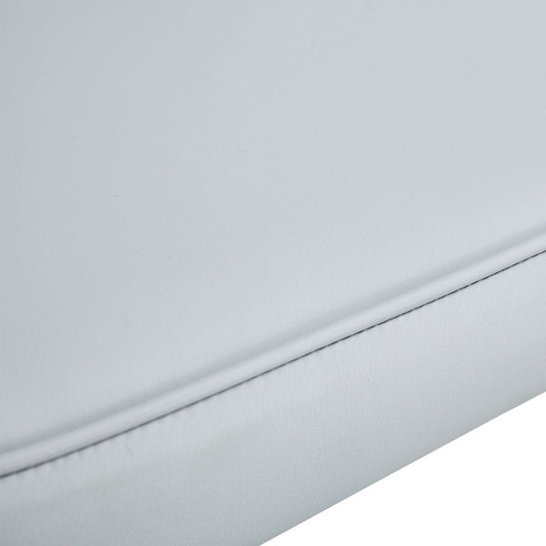 English Elm Table Set: Modern Black Wood Grain Mdf Dining Table With 6 Stylish Light Gray Pu Chairs For Luxury W1151S04184-GIGA