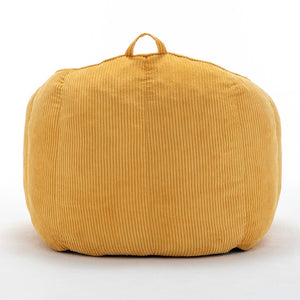 English Elm Giant Corduroy Bean Bag with Armrests Shredded Foam Lounge Chair for Living Room Yellow W2200P442626