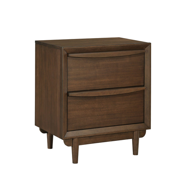 English Elm Classic Frazier Park Nightstand with 2 Drawers in Brown Cherry Finish — Traditional Lodge Style Charm and Durable Hardware Walnut 28 L x 19.75 W x 28.75 H B011P286836