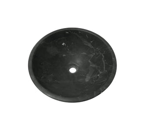 English Elm Luxury Solid Natural Marble Vessel Sink Round Matte Stone Basin Above Counter Vanity W1696P408023