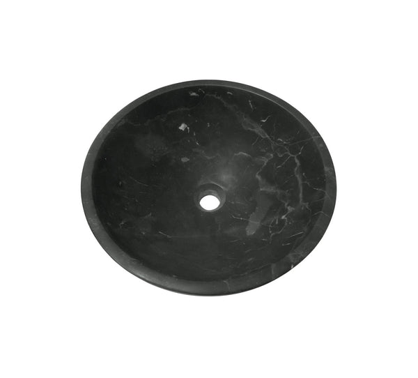 English Elm Luxury Solid Natural Marble Vessel Sink Round Matte Stone Basin Above Counter Vanity W1696P408023