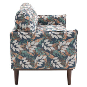 English Elm Modern Chenille Loveseat with Pocket Spring Cushions and Rubberwood Legs for Living Room Green N763P347228F