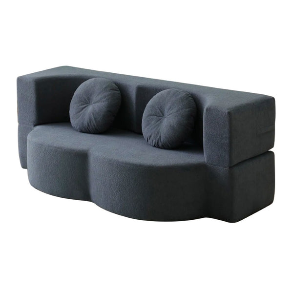 English Elm 2-In-1 Convertible Modular Sofa Bed - Memory Foam Comfort, No Assembly, Space-Saving Design For Any Room P1 W3653P355637-GIGA