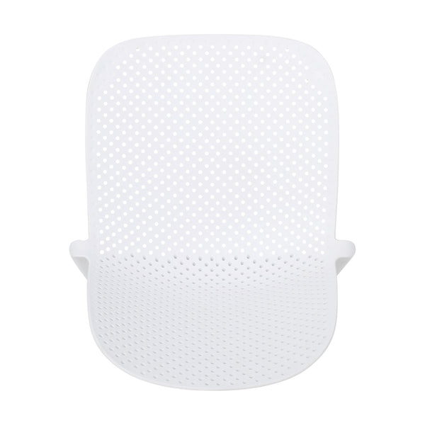 English Elm Christopher Knight Home® - IVY Outdoor Dining Chair with Weather-Resistant Polypropylene, Perforated Modern Design & Durable Frame White 33.5 L x 23.5 W x 20.3 H 68520.00WHI