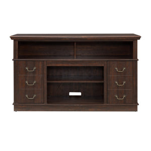 English Elm Retro 60 Inch Media Console with Enclosed Storage Mid Century Modern Living Room W2275P460426