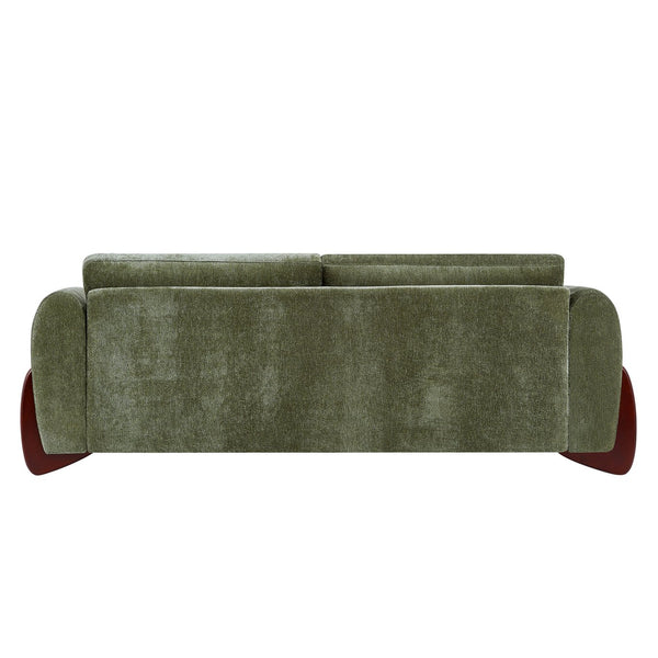 English Elm Christopher Knight Home® - 89"L Olive Green Chenille Sofa – Stylish Comfort For Compact Spaces, Durable Construction & Pillows N771P345832L_N771P345833L