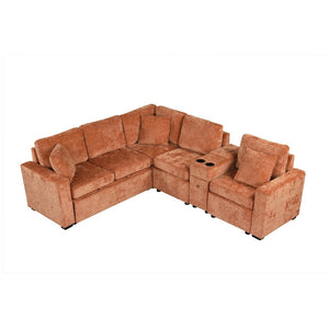 English Elm Swivel Barrel Accent Chair Chenille Tufted Round Club Seat for Living Room Lounge N719S002260G