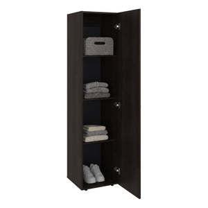 English Elm Home Freestanding Tall Linen Cabinet with Four Shelves for Bathroom or Bedroom B200P465727