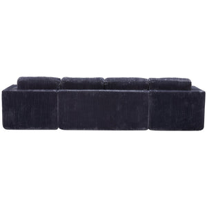 English Elm U Shape Modular Sectional Sofa Corduroy Upholstered Minimalist Living Room Couch W1919S00018