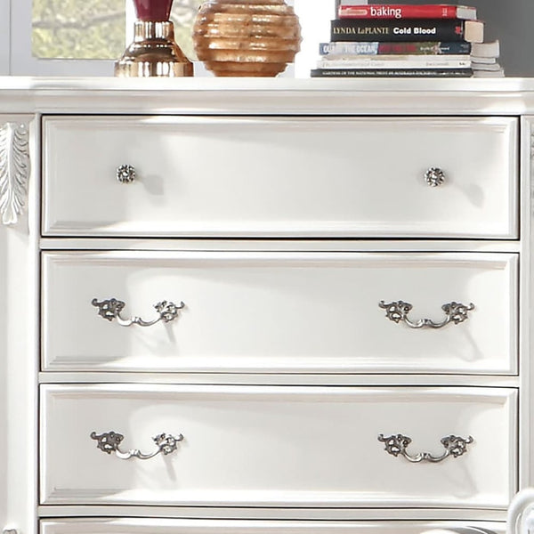 English Elm Brown Cherry Chest with Genuine Marble Top Bronze Hardware Traditional Bedroom Storage B2741P448888