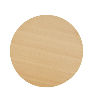 English Elm Layla Round Coffee Table with Slatted Conical Base, Wood Grain Finish, 35.4" Top for Stylish Living Room Decor Light Oak B365P398084