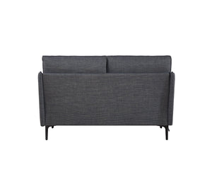 English Elm 2 Seater Sofa with USB Charging, Button-Tufted Back & High-Density Foam Seats for Comfort and Durability Grey W820P224385