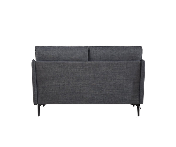 English Elm 2 Seater Sofa with USB Charging, Button-Tufted Back & High-Density Foam Seats for Comfort and Durability Grey W820P224385