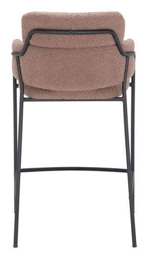 Marcel Counter Stool - Set of 2 Brown 109666 Zuo Modern
