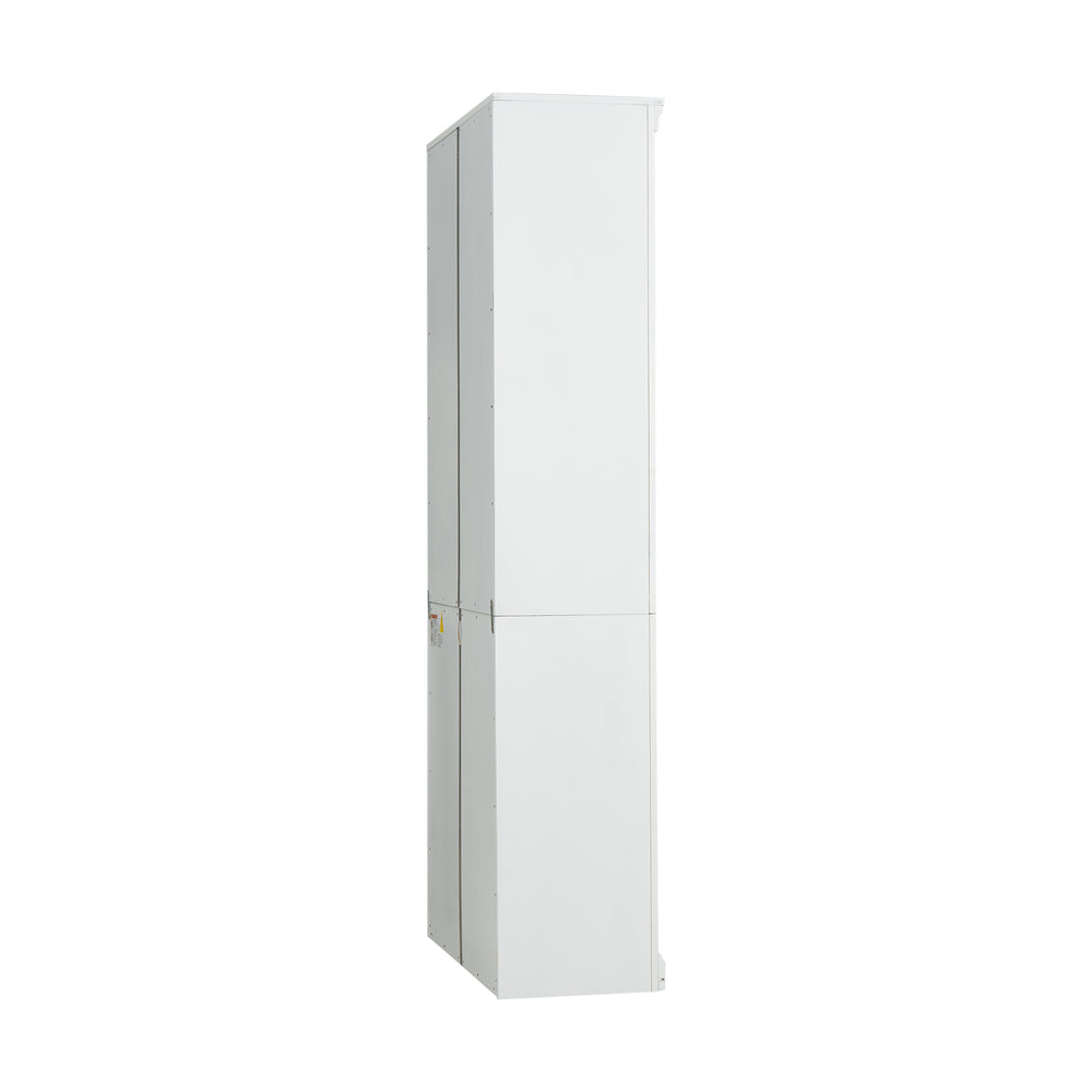 English Elm 83.4" 5-Tier Wood Bookcase White - Tall Modern Storage Shelf with Adjustable Shelves, Cable Hole, 55lb Capacity N751S191961K
