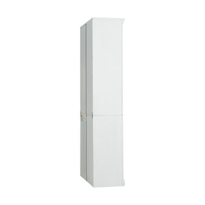 English Elm 83.4" 5-Tier Wood Bookcase White - Tall Modern Storage Shelf with Adjustable Shelves, Cable Hole, 55lb Capacity N751S191961K
