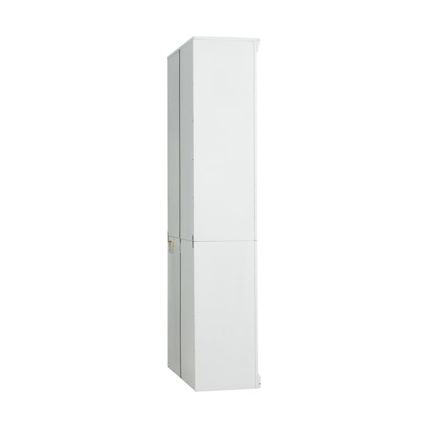 English Elm 83.4" 5-Tier Wood Bookcase White - Tall Modern Storage Shelf with Adjustable Shelves, Cable Hole, 55lb Capacity N751S191961K