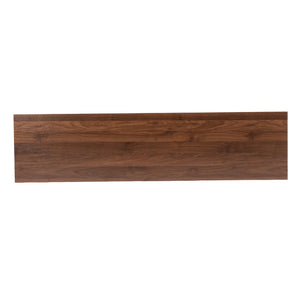 English Elm 63" Fluted Mdf Sideboard with Wood Tone Top Four Doors Three Drawers Dining Storage White W2917S00011