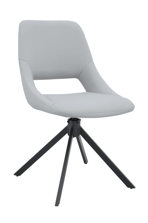 English Elm Dining Chairs Set Of 4 - Modern Swivel Seating With Scratch-Resistant Pu Leather & Gold Mesh Accents W3493P347173