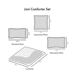 English Elm Comforter Joni Boho Print Set with Purple Reverse, OEKO-TEX, Antimicrobial Freshness, 5-Piece Twin B03595819