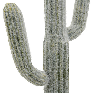 English Elm 8x5x24.5"H Lifelike Saguaro Cactus in Black Pot — Textured Two-Tone Artificial Plant for Low-Light Décor W2078P294239
