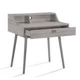 Christopher Knight Home® - Noble House - Ellison Mid Century Modern Grey Oak Finished Fiberboard Home Office Desk