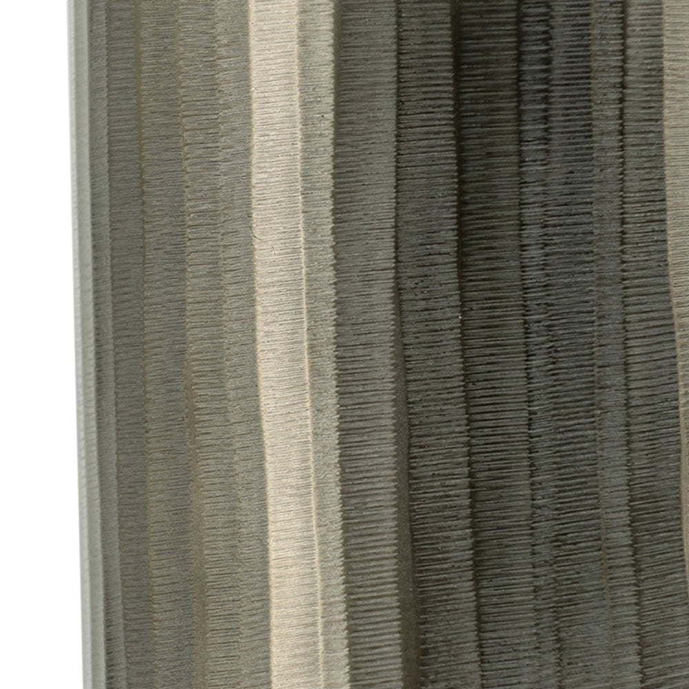 English Elm 7x7x17" Aluminum Layered Chisel Oval Vase — Tall Smoke Finish Metallic Orb Centerpiece for Entryway W2078P316490