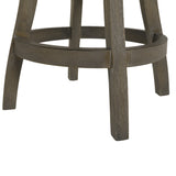 English Elm Williams 27In Swivel Counter Height Bar Stool, Heathered Grey Linen