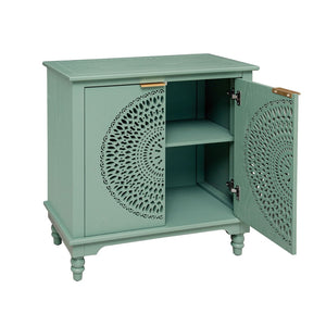 English Elm American Hollow Carved Ash Veneer Two Door Sideboard Cabinet for Living Room Storage W688P265010