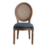 OSP Home Furnishings Stella Cane Back Chair Azure