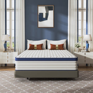 English Elm Ad-004-4 King Mattress 12 Inch Deep Contouring Support for Restful Couples Sleep W3127P457679