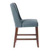 Madison Park Brody Modern/Contemporary Wing Counter Stool MP104-0041 Blue