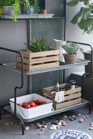 English Elm 36x18.5x70" Industrial Iron Tiered Shelf with Magnetic Board for Kitchen or Patio W2078P499968