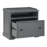 OSP Home Furnishings Country Meadows File Cabinet Plantation Grey