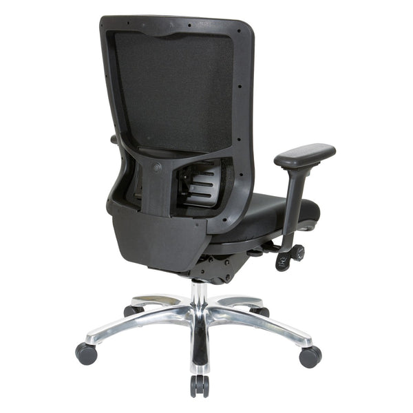 OSP Home Furnishings Mesh High Back Ergonomic Office Chair with Lumbar Support Padded Seat and Tilt Control 97720C-30