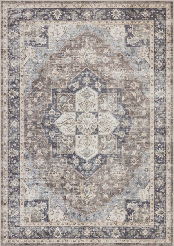 English Elm Premier Flatweave Brown Area Rug Low Pile High Traffic Living Room Floor Accent B186P479393