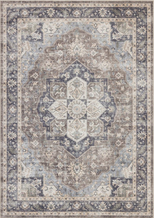 English Elm Premier Traditional Low Pile Area Rug Warm Brown Tones for Living and Dining Rooms B186P479395
