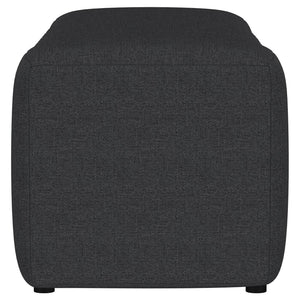 English Elm 1pc Modern Fabric Upholstered Tufted Accent Bench with Curved Silhouette Foam Cushion Sleek Minimal Legs Charcoal 55.71 L x 21.85 W x 19.49 H B011P362628