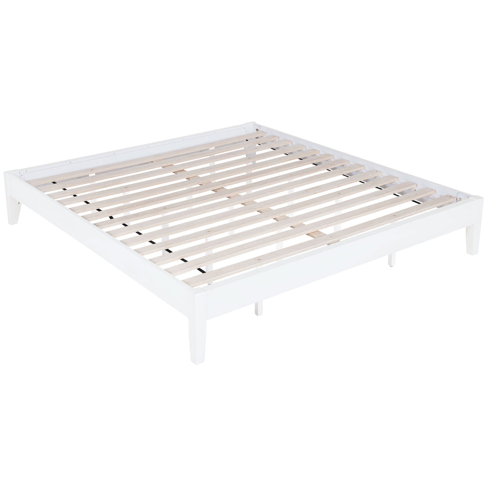 English Elm Hounslow White California King Platform Bed - Low-Profile Design For Modern Bedroom Elegance & Durability B062S01217
